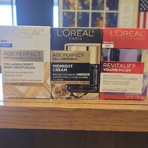 L'Oreal Age Perfect and Revitalift Moisturizer Trio